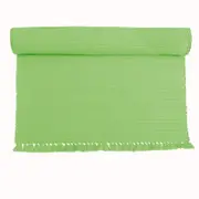 Hoydu Set of 2 - Cotton Ribbed Table Placemats Apple Green