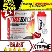 2 X RED DRAGON FIREBALL FAT BURNER 60SRV //PRE WORKOUT WEIGHT LOSS OXY TWIN PACK