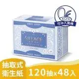 春風SILLACE 三層厚手頂級絲柔 抽取式衛生紙120抽X24包X2串