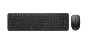RAPOO Wireless Optical Mouse & Keyboard Black -2.4G Connection, 10M Range, Spill