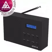 Groov-e Paris Portable DAB/FM Digital Radio with Bluetooth Connectivity│Black