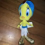 Tweety Bird Looney Tunes In Gennie Costume 23cm Soft Toy Plush Tracked Postage