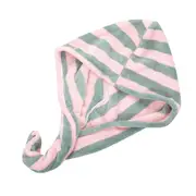Fast Dry Microfibre Hair Towel Drying Turban Bath Head Wrap Hat Spa Cap