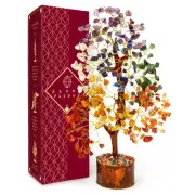 Crystal Tree of Life 7 Chakra Healing Crystal Trees for Home Decor, Office De...