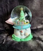 New exclusive Christmas pastel snowman Waterglobe/ Snow Globe