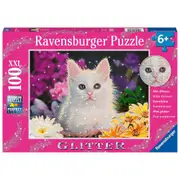 100pc Ravensburger Glitter Cat Kids/Childrens Jigsaw Puzzle Play Toy 6+