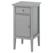 GULLABERG bedside table, with 1 drawer with door/grey, 38x40x75 cm