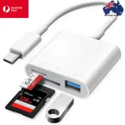 3-in-1 Type-C Adapter, TF/CF/SD Memory Card Reader, Compact Flash USB-C for MacB