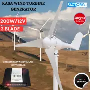 Kasa 200W Digital Hybrid Wind Turbine Generator With 3 Blade Wind Sun Controller