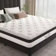 Royal Sleep Single Size Bed Mattress Memory Foam Bonnell Spring Medium Firm 21cm