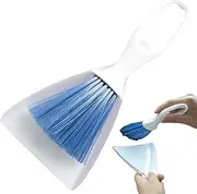 1 Set Bird Cage Cleaner, 2 in 1 Handheld Mini Dustpan and Brush Set, Portable Mini Broom and Dustpan, Small Animal Cage Cleaner for Bird, Rabbit, Reptile and More