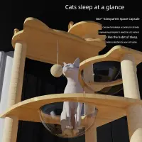 在飛比找松果購物優惠-貓跳台多層貓屋貓抓板貓窩貓跳台貓樓梯貓跳板跳臺貓樹 (4.1
