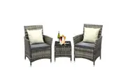 Livsip Outdoor Furniture Table & Chairs Set 3 Piece