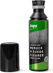 Nubuck and Suede Shoe Boot Cleaner with Brush Applicator Cap, Shampoo For, by Kaps, 75 ml - 2.53 fl. oz.