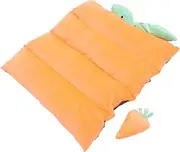 Abaodam Thermal Pet Cushion Pumpkin Shaped Warm for Cats and Puppies Cozy Winter Sleeping Mat Soft and Comfortable Design for Indoor Use