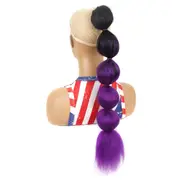 Long Shaggy Drawstring Bubble Ponytail Wig in 1bt51p Colour