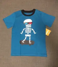 在飛比找Yahoo!奇摩拍賣優惠-全新美國GYMBOREE深藍色短T-shirt 4T (現貨