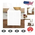 Stylish 14 x 144 Inch Linen Table Runner in White - Celebrate with Elegance