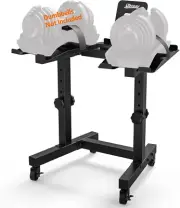 Adjustable Dumbbell Stand- Dumbbell Rack with 4 Level Height Adjustment, Weight