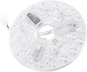 5.3 Inch Ceiling Fan LED Light Replacement, 15W 3CCT 3000K 4200K 6500K Selectable Ceiling Fan LED Light Kit, LED Retrofit Kit, Round LED Light Engine for Flush Mount Ceiling Lights