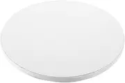 PHENOFICE Decorative Cake Drum 10 Inch Round Base Cake Display Stand White Paper for Baking