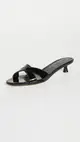 [AEYDE] Stina Patent Calf Leather Black Sandals