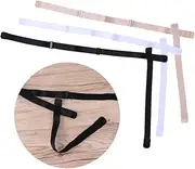 [Holibanna] 3pcs Low Back Bra Strap Converter Set Bra Extender Strap for Deep v Neck Tops and Dresses Easy-to-use Design Polyester Cotton in
