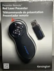 Kensington Red Laser Presenter Remote K33374USA USB 2.0 *New Sealed* Q1508A