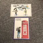 絕版 歐盟印刷 英國倫敦 明信片 BRITISH LONDON WEATHER / LONDON CALLING