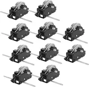 ERINGOGO 10pcs Box Wind up Mechanism Clockwork Car Movement Compact Movement Repairing Fitting DIY Plaything Mechanism Pull Cord Style Supply Clockwork Black Plastic
