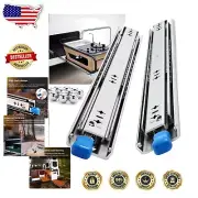 14 Inch Heavy Load Locking Drawer Slides - Full Extension, Ball Bearing Design