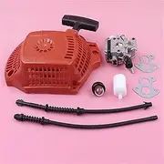Recoil Rewind Pull Starter Carburetor, for Husqvarna, 435 440 Fuel Filter Return Line Hose Chainsaw Replacement Spare Tool Part Mower Carburetor Parts