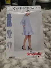 NEW Simplicity 8414 Dress Simplicity Cynthia Rowley Uncut Pattern sz xs-xl