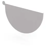 SA NEW Stratco Half Round Gutter Stop End Birch