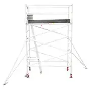 TOTAL ALUMINIUM PRODUCTS 3.1m Scaffold Aluminium Mobile Tower - Wide 3.1MWAMT