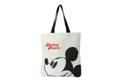 Disney Mickey Mouse Canvas Shopper Women's Tote Shopping Bag Black/White