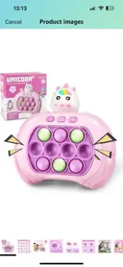 Quick Push Light Up Pop Game Fidget Toys For Adults & Kids Sensory POP It Gift