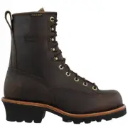 Chippewa Paladin Bay Apache 8 Inch Waterproof Soft Toe Work Mens Brown 73100
