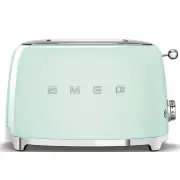 Smeg 50's Retro Style Aesthetic 2 Slice ToasterPastel Green. TSF01PGAU