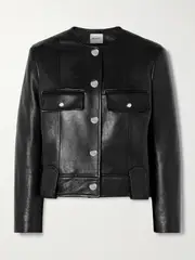 [KHAITE] KHAITE - Laybin Leather Jacket - Black - US10 US 10 Black