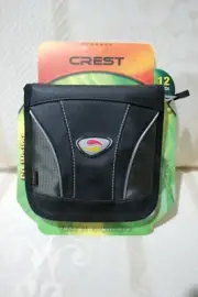 Crest - CD Storage Wallet (black) - Fits 12 Discs - Brand New