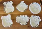 Jungle Animal Cookie Cutter & Embosser Cutter Set - Safari Lion - Monkey