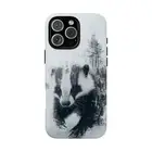 Honey Badger Forest White Pixel - Phone Cover Case for iPhone | Galaxy | Pixel