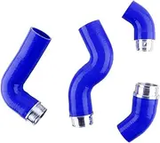 Car Pressure Lines & Hoses Silicone Turbo Boost Hose Kit Intercooler fit for VW fit for Golf GTI MK5 fit for Audi A3 8P 2.0TFSI intercooler Turbo Hose Pipe(Blue)