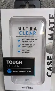 Case-Mate Tough Series Hard Case for Apple iPhone 11 Pro - Clear