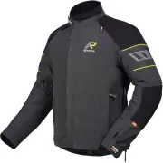 R-EX 2.0 Black Grey Waterproof Motorcycle Textile Jacket