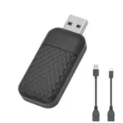 2 in 1 CarPlay Wireless Adapter for iPhone, Plug and Play 5G WiFi with USB Bluetooth 5.0 Dongle, Convert Wired to Wireless for Cars