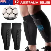 Soccer Shin Guards Calf Compression Sleeve Honeycomb Pads Breathable