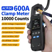 DMC-100 DC AC Current Voltage Clamp Meter USB Charger 10000 Counts 600A