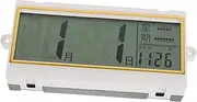 jojofuny Multifunctional Display Wall Clock with Lunar Calendar Temperature Elegant Perpetual Calendar for Rooms Easy to Read Screen Modern Design